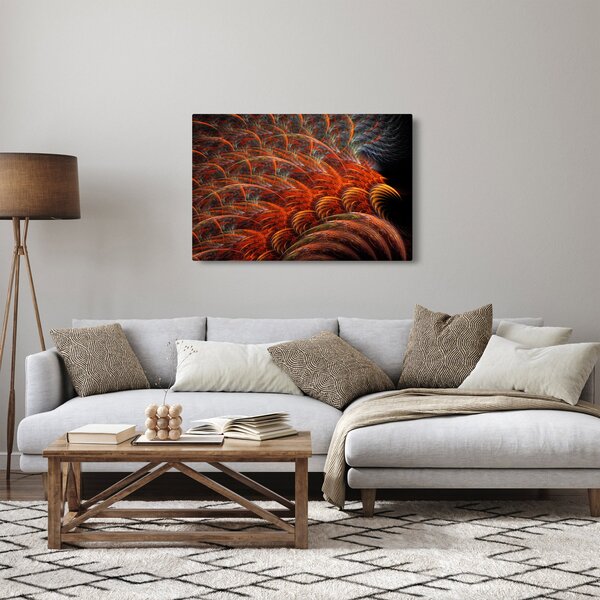 Kép - Absztrakt toll utánzat (90x60 cm)