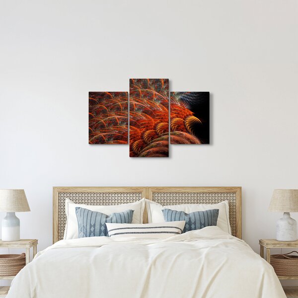 Kép - Absztrakt toll utánzat (90x60 cm)
