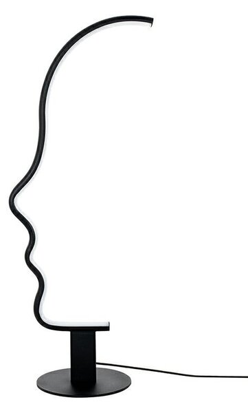King Home Face Table LED Asztali Lámpa Fekete Minimalista
