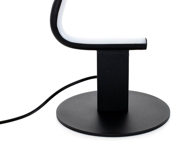 King Home Face Table LED Asztali Lámpa Fekete Minimalista