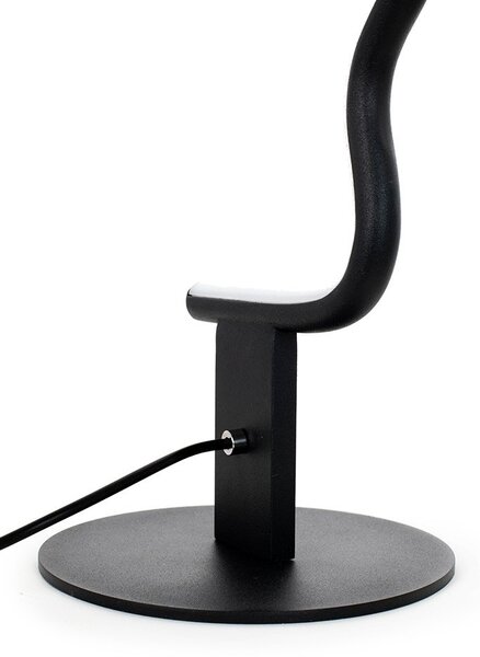 King Home Face Table LED Asztali Lámpa Fekete Minimalista