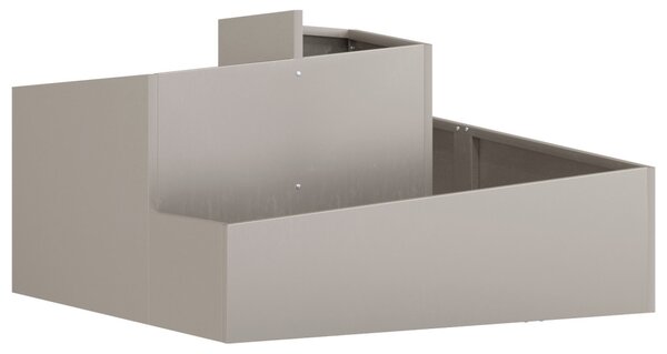 VidaXL Kerti cserép Barna 80 x 80 x 50 cm Időjárásálló acél