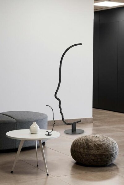 King Home Face Table LED Asztali Lámpa Fekete Minimalista