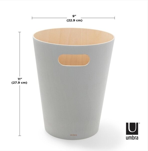 Umbra Woodrow Fa Szemetes Szürke