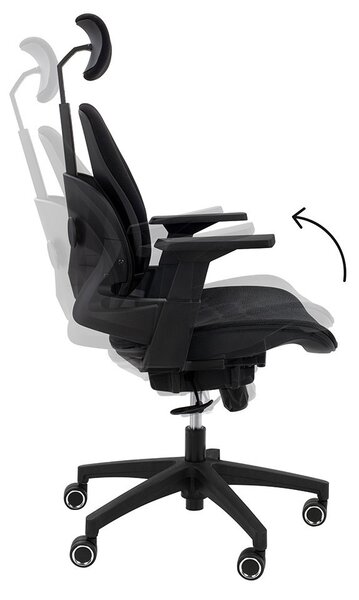 King Home Ventiler Ergonomikus Irodai Szék Fekete Hálós