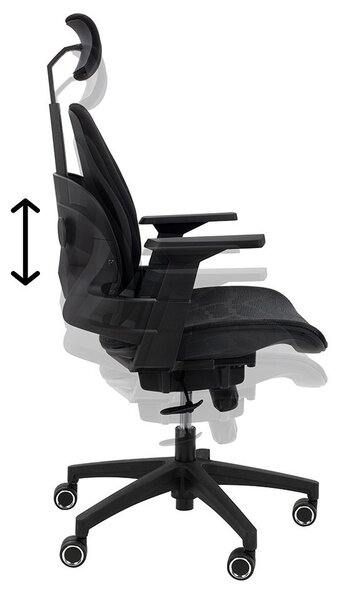 King Home Ventiler Ergonomikus Irodai Szék Fekete Hálós