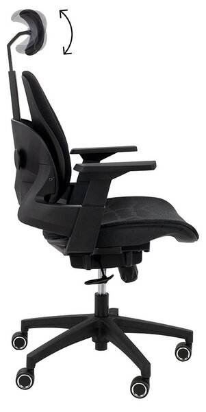 King Home Ventiler Ergonomikus Irodai Szék Fekete Hálós