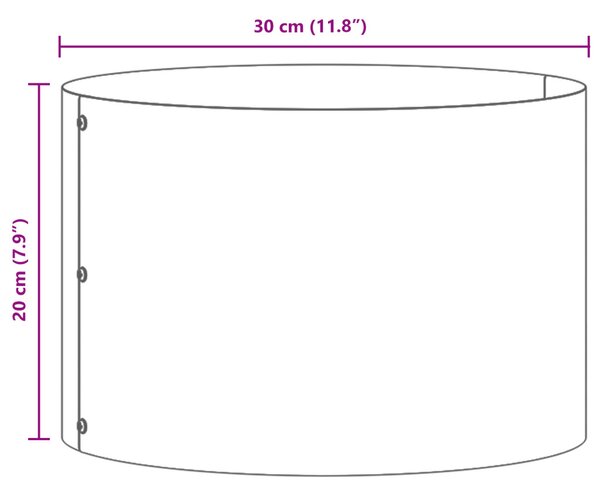 Horganyzott Fém Cserép Horganyzott Horganyzott Fém 30 cm átmérő