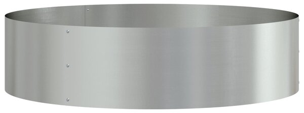VidaXL Ültető gyűrű Ezüst 80 x 80 x 20 cm Horganyzott acél