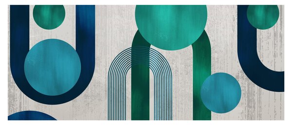 Kép - Vonalak és kör alakzatok (120x50 cm)