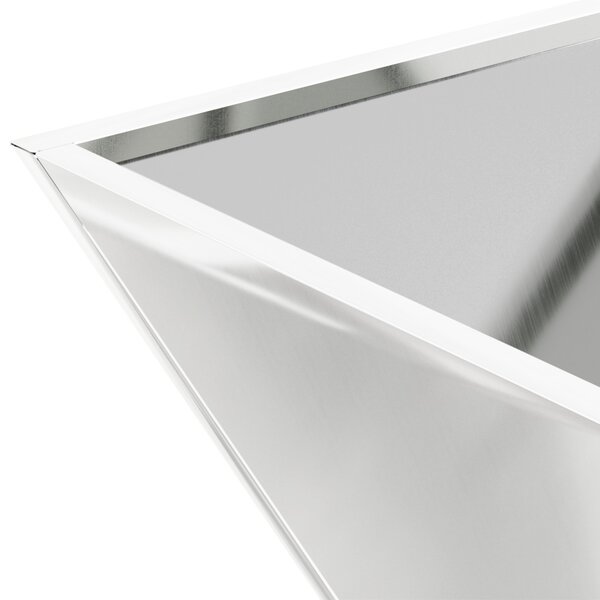 Fém virágcserép Galvanizált acél 35 x 35 x 15 cm Virágcserép