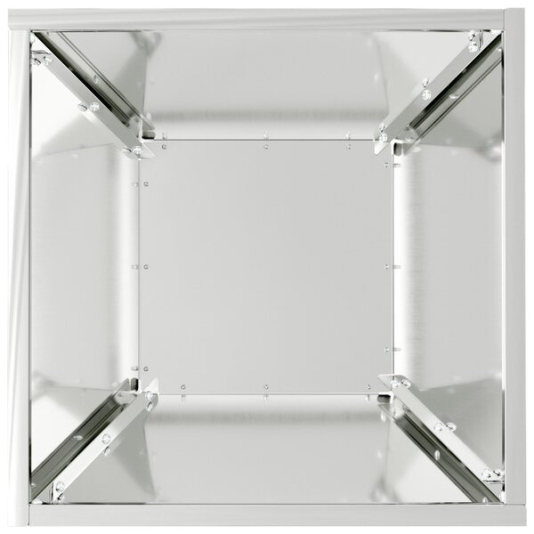 Fém virágcserép Galvanizált acél 35 x 35 x 15 cm Virágcserép