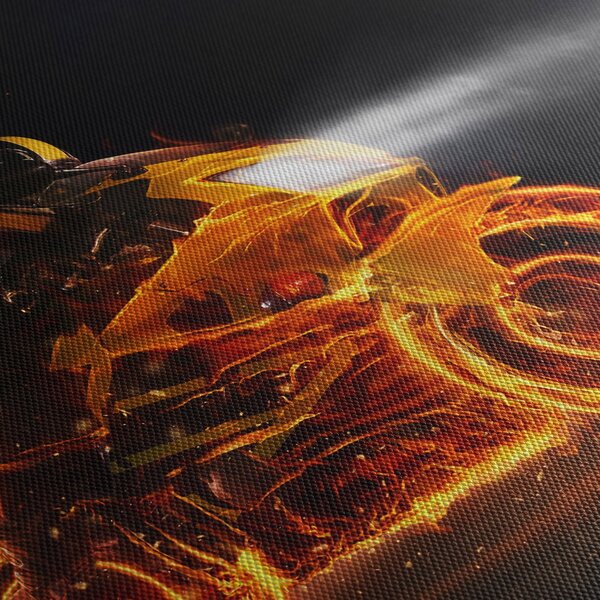 Kép - Motoros lángokkal (90x60 cm)