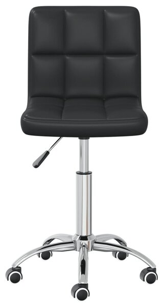 Fekete műbőr forgó irodaszék
