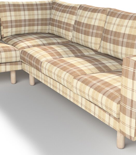 Norsborg 5 személyes sezlong kanapéhoz passzoló kanapéhuzat. termék színe bézs szövet fonott, mintás