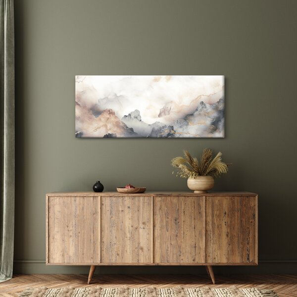 Kép - Hegyi absztrakció márvány textúrával (120x50 cm)