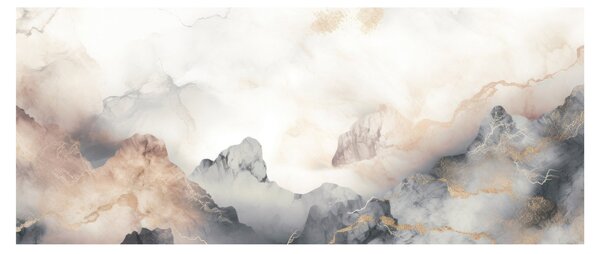 Kép - Hegyi absztrakció márvány textúrával (120x50 cm)