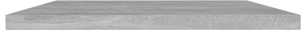 4 db betonszürke forgácslap könyvespolc 60 x 20 x 1,5 cm