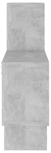 Autó alakú betonszürke szerelt fa fali polc 82 x 15 x 51 cm