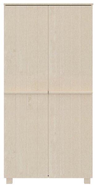 HAMAR mézbarna tömör fenyőfa gardrób 89 x 50 x 180 cm