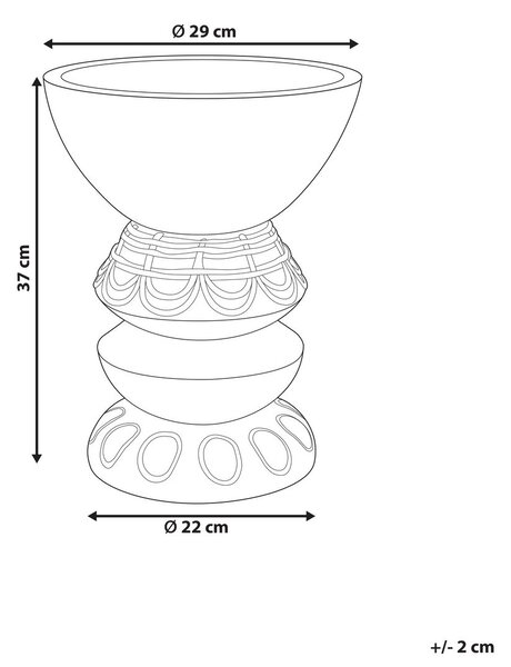 Virágcserép DISPORUM 29 cm Világosbarna