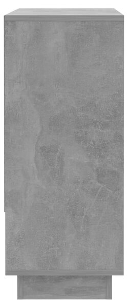 Betonszürke forgácslap tálalószekrény 97 x 31 x 75 cm