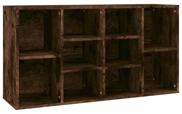 Füstös tölgy színű szerelt fa cipőtároló pad 103x30x54,5 cm