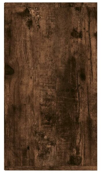 Füstös tölgy színű szerelt fa cipőtároló pad 103x30x54,5 cm