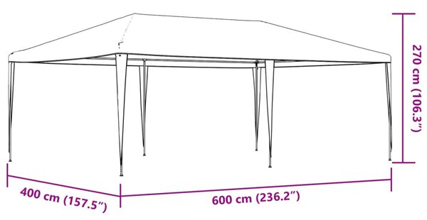 Kék rendezvénysátor 4 x 6 m