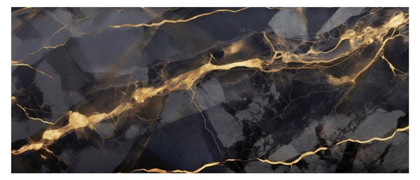 Kép - Fekete - arany dekoráció (120x50 cm)