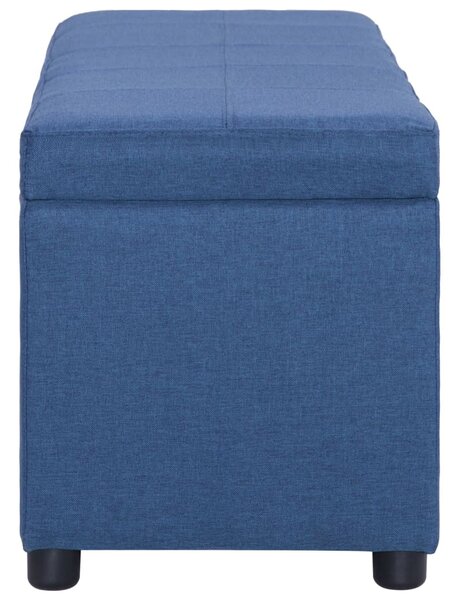 Kék poliészter pad tárolórekesszel 116 cm