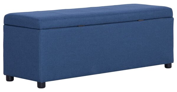 Kék poliészter pad tárolórekesszel 116 cm