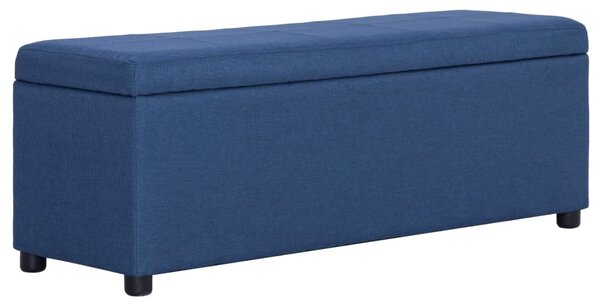Kék poliészter pad tárolórekesszel 116 cm