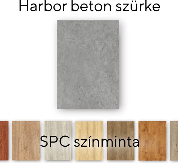 Leziter Harbor beton szürke Vinyl SPC padló minta/db
