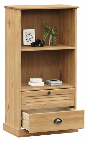VIGO tömör fenyőfa könyvespolc 60x35x114,5 cm