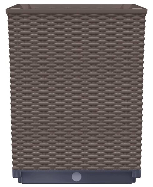 4 db barna polipropilén növénytartó 30 x 30 x 37 cm