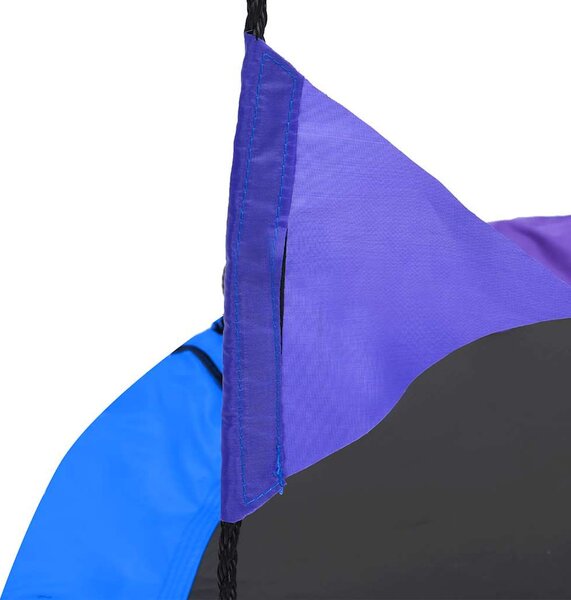 Szivárványhinta zászlókkal 100 cm