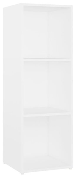 4 db fehér szerelt fa TV-szekrény 107 x 35 x 37 cm
