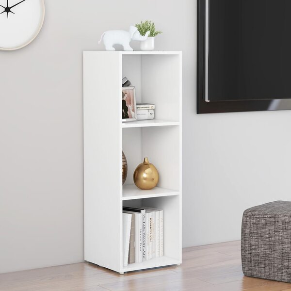 Fehér forgácslap TV-szekrény 107 x 35 x 37 cm