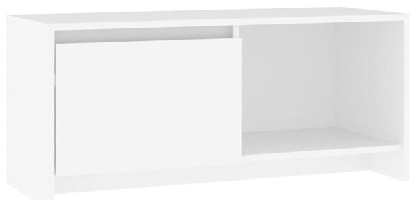 Fehér szerelt fa TV-szekrény 90 x 35 x 40 cm
