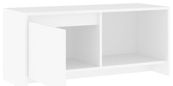 Fehér szerelt fa TV-szekrény 90 x 35 x 40 cm