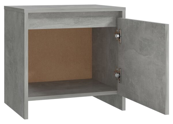 Betonszürke szerelt fa éjjeliszekrény 45x34x44,5 cm