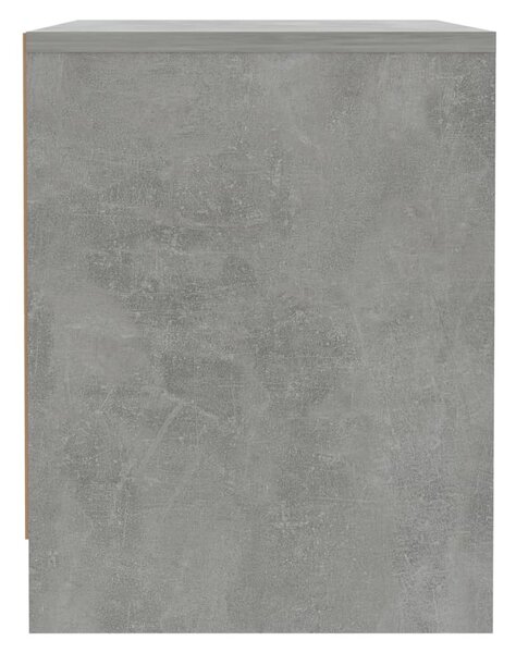 2 db betonszürke forgácslap éjjeliszekrény 45 x 34 x 44,5 cm
