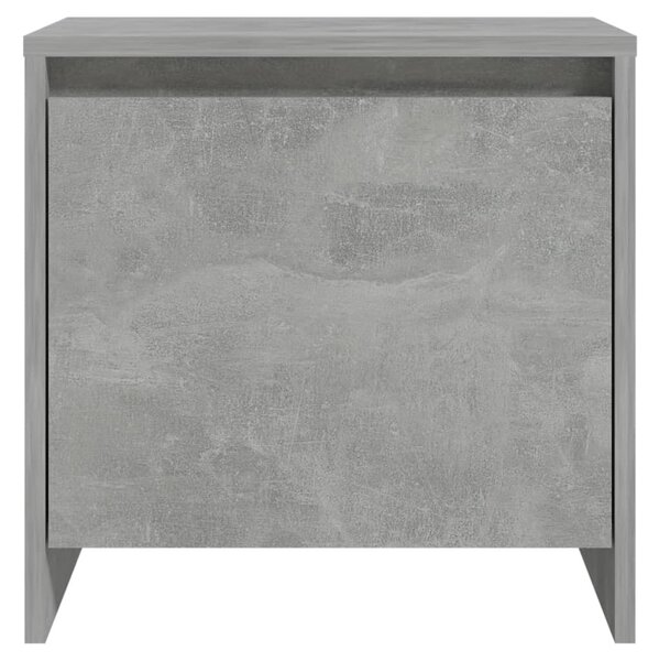 2 db betonszürke forgácslap éjjeliszekrény 45 x 34 x 44,5 cm