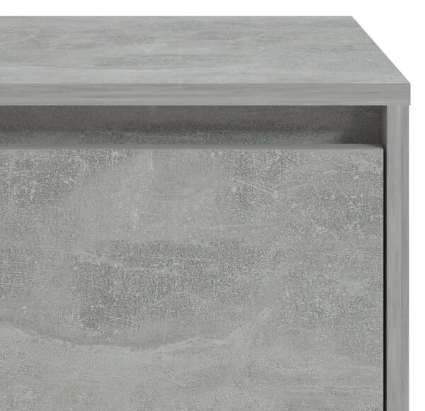 Betonszürke szerelt fa éjjeliszekrény 45x34x44,5 cm