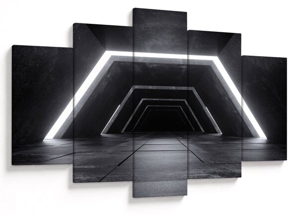 Kép - Futurisztikus alagút (150x105 cm)