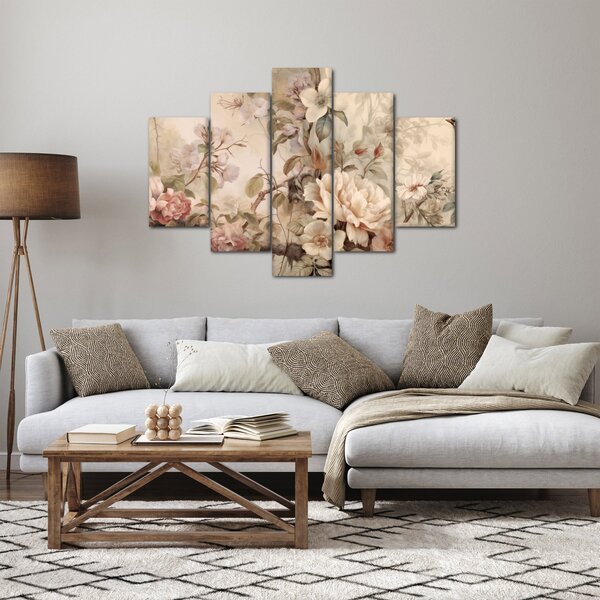 Kép - Vintage madár festmény (150x105 cm)