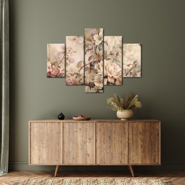 Kép - Vintage madár festmény (150x105 cm)
