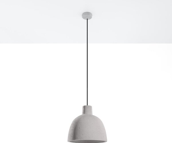 Világosszürke függőlámpa ø 28 cm Filippo – Sollux