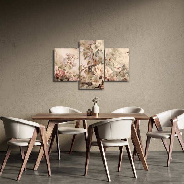 Kép - Vintage madár festmény (90x60 cm)